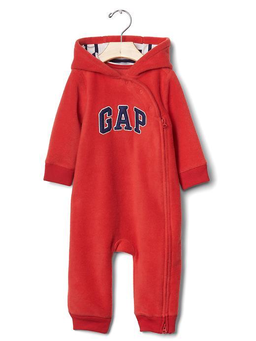 Gap Pro Fleece Logo Zip One Piece - Modern Red