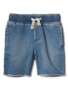 Gap Super Soft Denim Jogger Shorts - Medium Wash