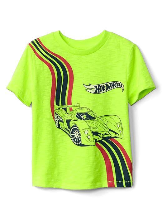 Gap Babygap &#124 Hot Wheel Glow In The Dark Tee - Lemon Drop
