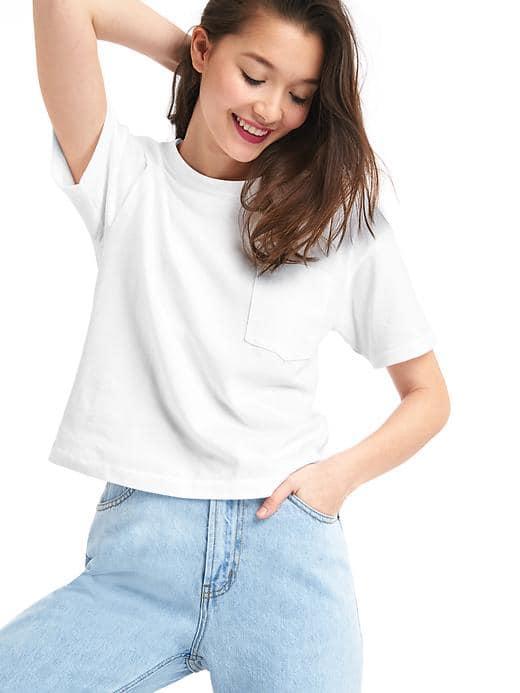 Gap Women The Archive Re Issue Original Pocket T - White