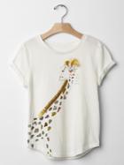 Gap Embellished Safari Graphic Tee - New Off White