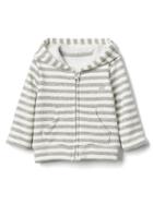 Gap Cozy Striped Gnome Hoodie - Gray Stripe