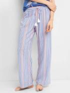 Gap Women Dream Well Print Sleep Pants - Multi Stripe