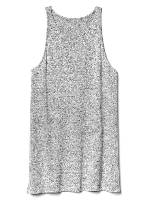 Gap Women Softspun Knit Racerback Tank Tunic - Heather Grey