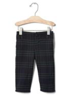 Gap Plaid Flannel Pants - Black Night