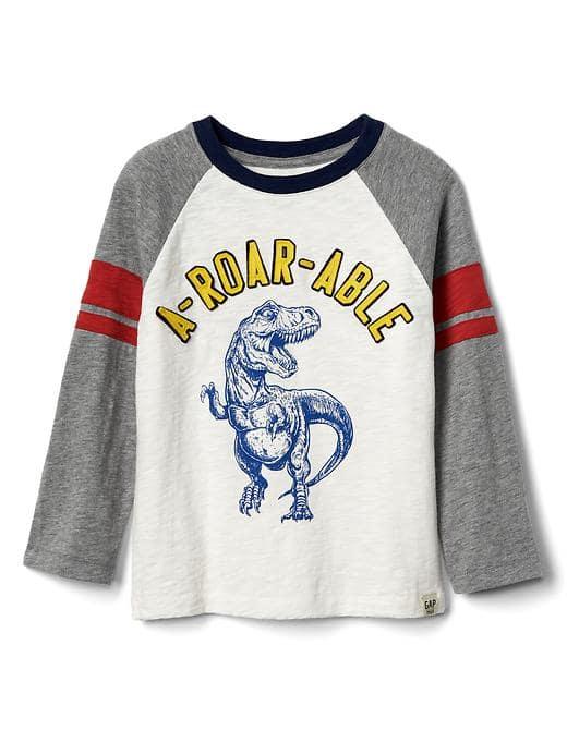 Gap Graphic Patch Slub Football Tee - New Off White