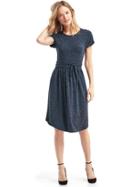 Gap Women Modal Spacedye Tie Dress - Navy Space Dye