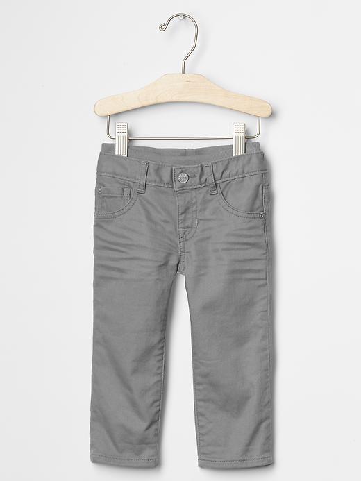 Gap Pull On Colored Straight Jeans - Oxide Grey