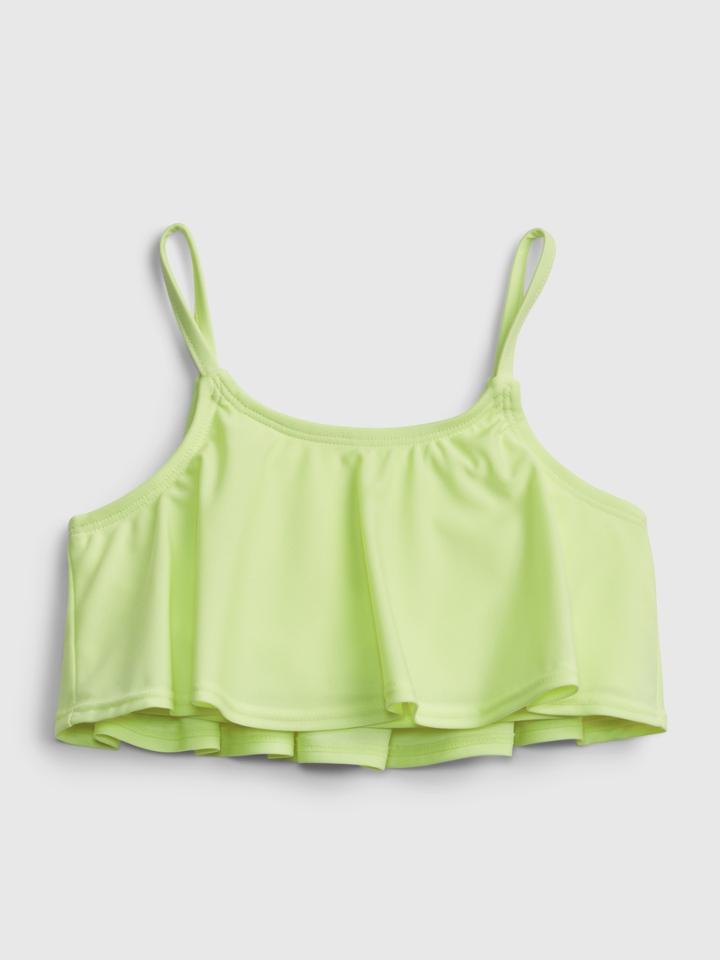 Kids Recycled Draped Swim Bikini Top