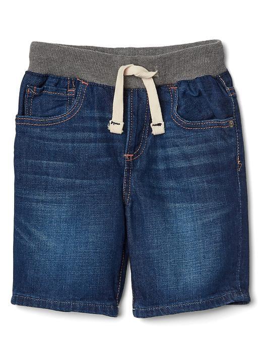 Gap Pull On Denim Shorts - Dark Wash