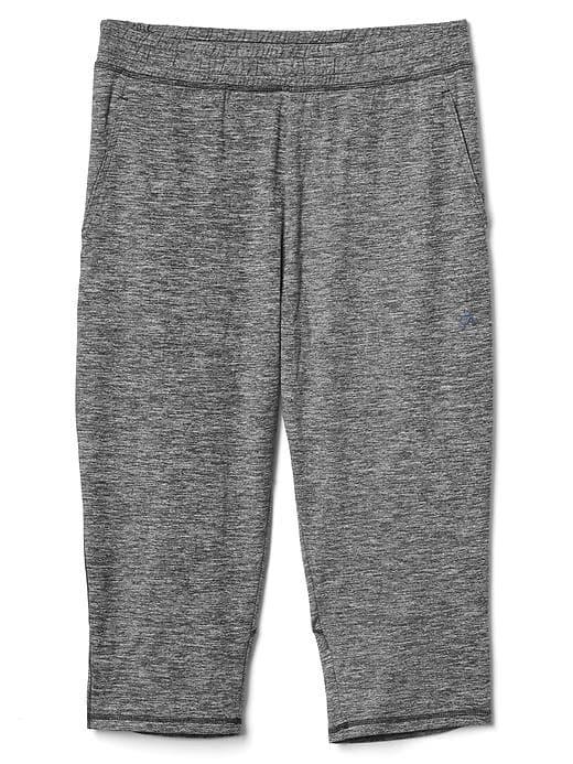 Gap Men Brushed Jersey Crop Pants - Black Heather