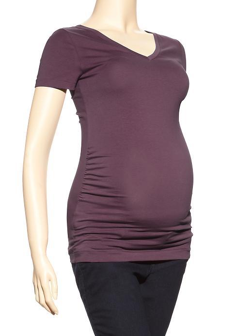 Gap Pure Body Short Sleeve V Neck Tee - Modern Mauve