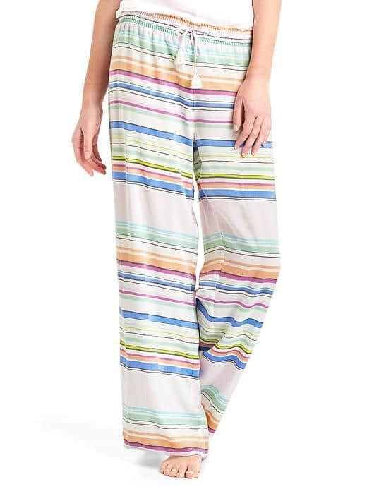 Gap Women Print Tassle Lounge Pants - Canyon Stripe Multi