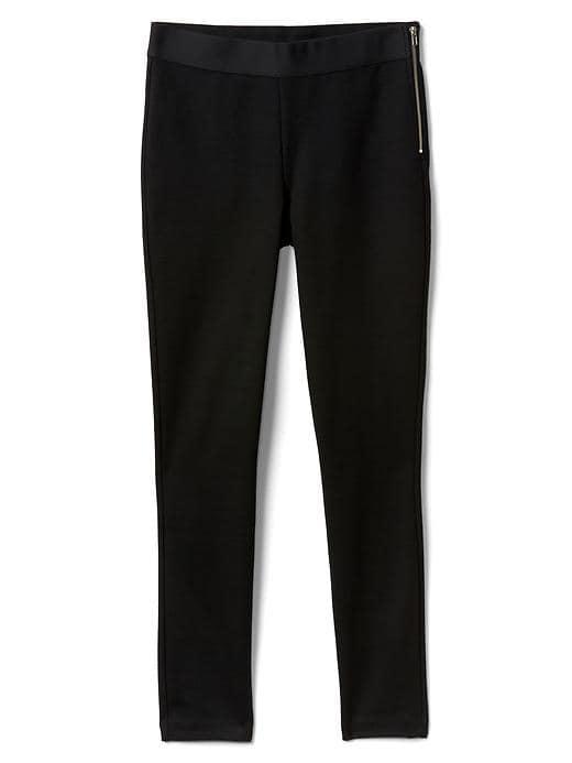 Gap Women Zip Ponte Leggings - Black