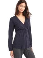 Gap Women V Neck Nursing Sleep Top - True Indigo