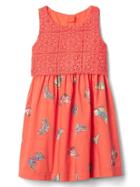 Gap Crochet Double Layer Dress - Butterfly Cayenne
