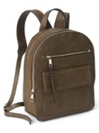 Gap Women Leather Dome Backpack - Olive