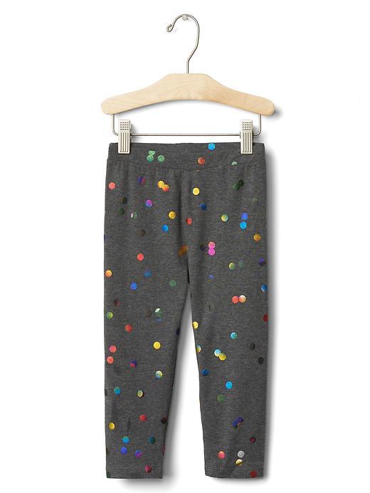 Gap Embellished Print Crop Leggings - Polka Dot Shimmer