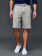 Gap Men Military Logo Bermuda Sweat Shorts - Heather Grey