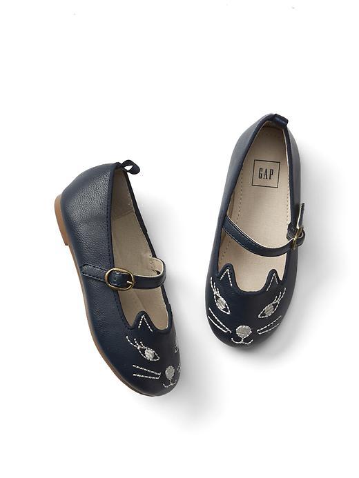 Gap Cat Mary Jane Flats - Blue Galaxy