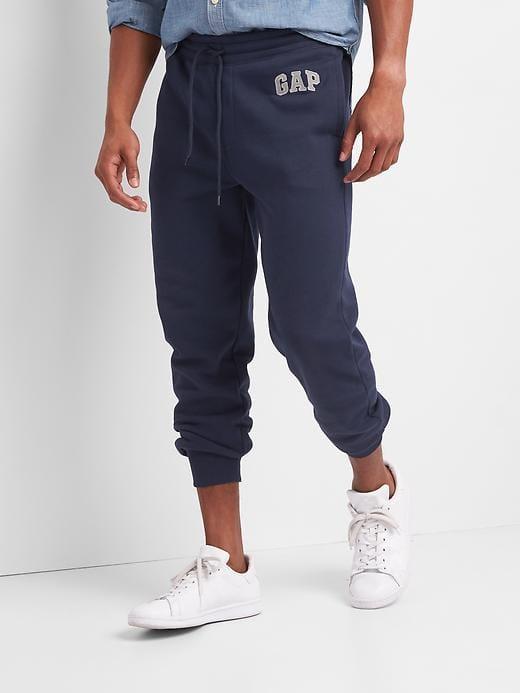 Gap Men Logo Fleece Joggers - Tapestry Navy