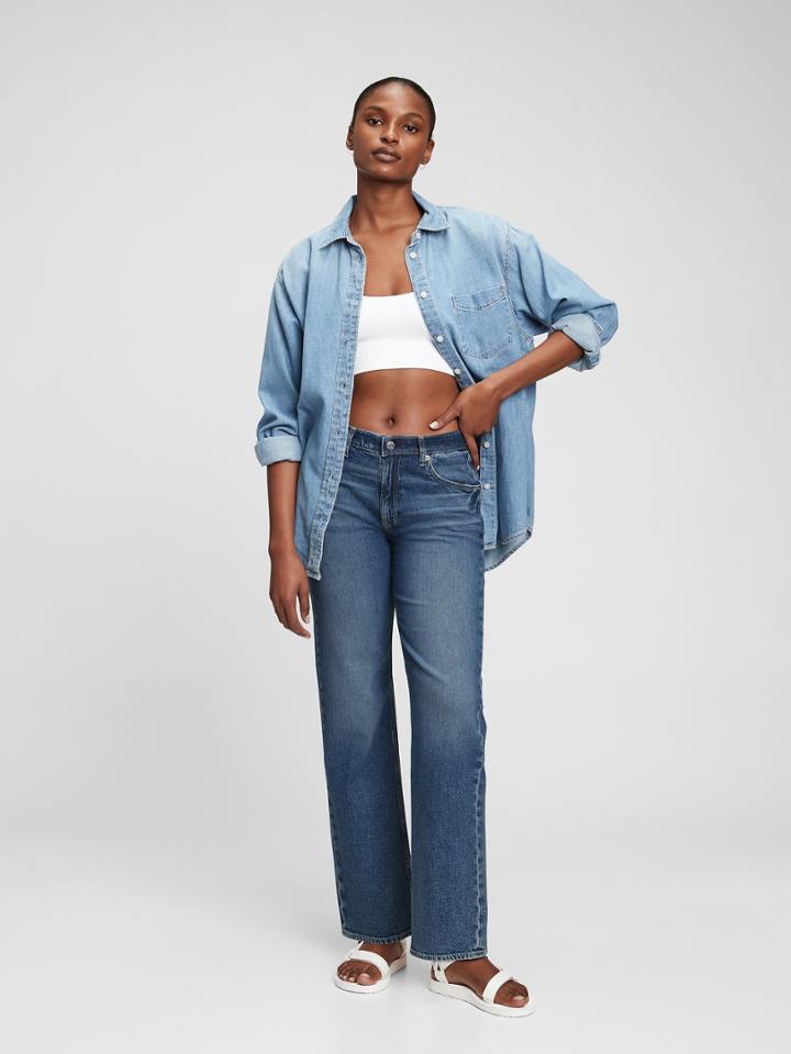 Mid Rise '90s Loose Jeans With Washwell In Organic Cotton