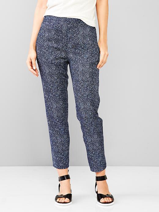 Gap Women Printed Tencel Jogger Pants - Blue Print
