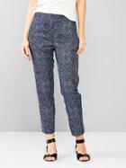 Gap Women Printed Tencel Jogger Pants - Blue Print