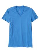 Gap Essential Deep V Neck T Shirt - Blue Electra