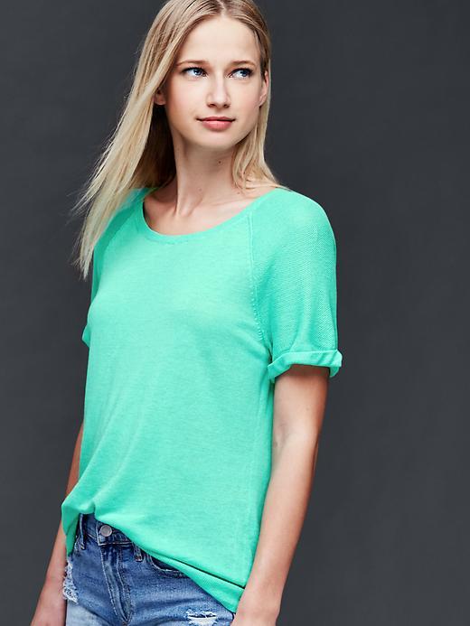 Gap Women Raglan Sweater - Southern Turquoise