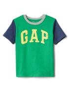 Gap Logo Colorblock Short Sleeve Tee - Parrot Green 385
