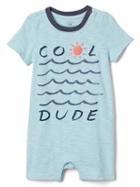 Gap Cool Dude Shorty One Piece - Pacific Mist
