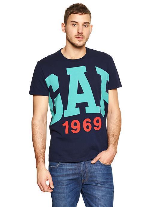 Gap Large Arch Logo T Shirt - Military Blue