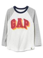 Gap Shadow Logo Baseball Tee - New Off White