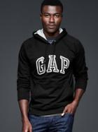 Gap Men Arch Logo Heavyweight Hoodie - True Black