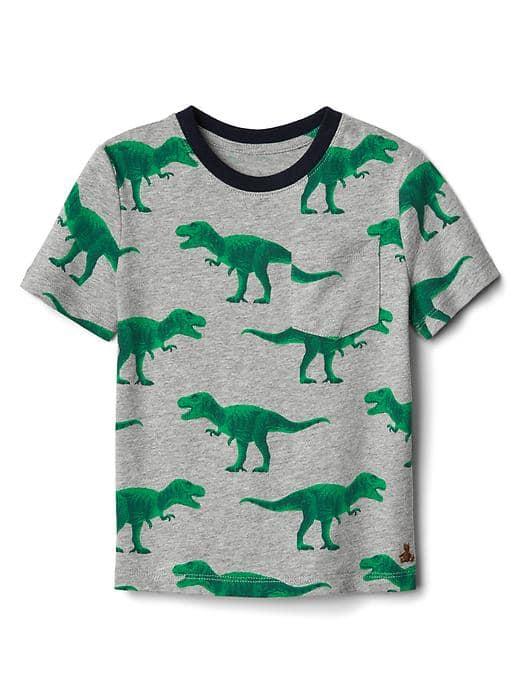 Gap Print Short Sleeve Pocket Tee - Parrot Green 385