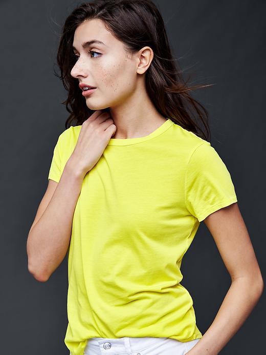 Gap Vintage Wash Crewneck Tee - Limon