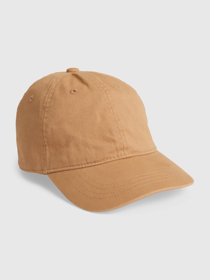 Kids 100% Organic Cotton Washed Baseball Hat