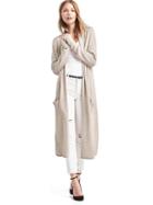 Gap Women Cozy Wool Blend Duster Cardigan - Smoke