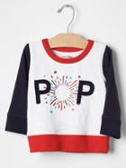 Gap Firework Graphic Sweatshirt - White