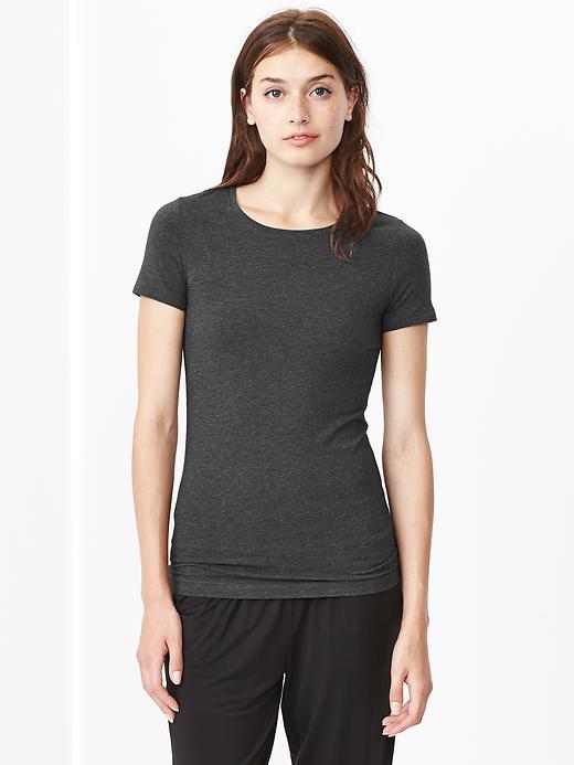 Gap Pure Body Short Sleeve Tee - Dark Charcoal Heather