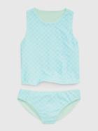 Kids Recycled Reversible Tie-dye Swim Two-piece
