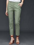 Gap Women Slim Crop Pants - Cool Olive