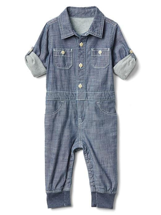 Gap Chambray Convertible One Piece - Chambray