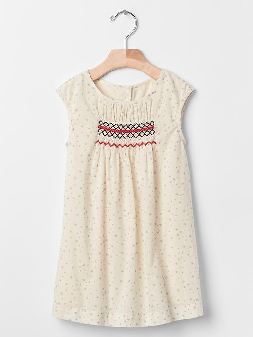 Gap Starry Smock Dress - New Off White