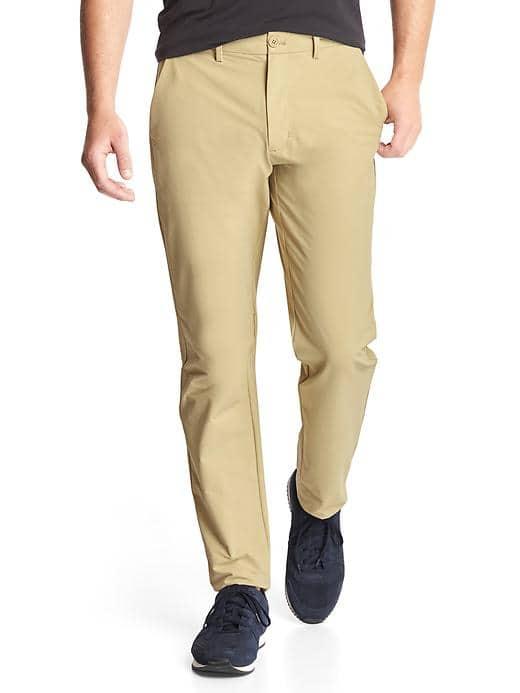 Gap Men Performance Slim Fit Khakis - Cargo Khaki