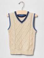 Gap Cable Knit Sweater Vest. - Off White