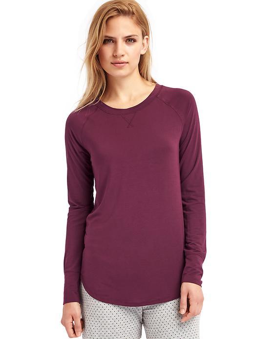 Gap Women Pure Body Long Sleeve Tee - Tuscan Red