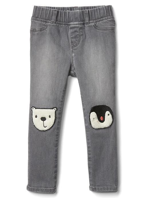 Gap 1969 Embellished High Stretch Jeggings - Grey Denim