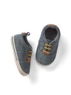 Gap Chambray Lace Up Sneakers - Medium Chambray